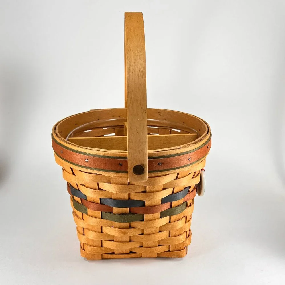 Vtg Longaberger Basket Maple Leaf Shades of Autumn Divider Protector 90s